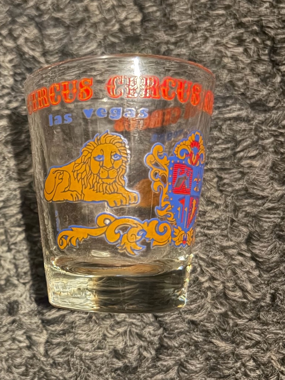 Circus circus Las Vegas shot glass